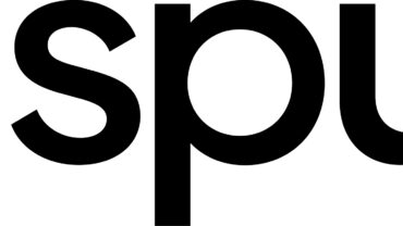 Bold black text spelling "unspun" with a trademark symbol, featuring unique typography and circular design elements.
